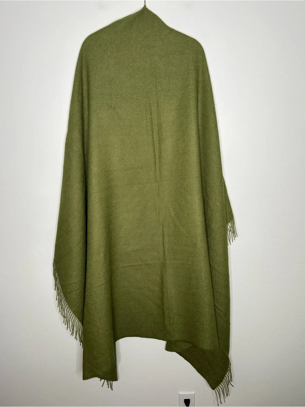 Alicia Adams Alpaca Solid Hunter Olive Green Throw Blanket Shawl‎ Wrap 50